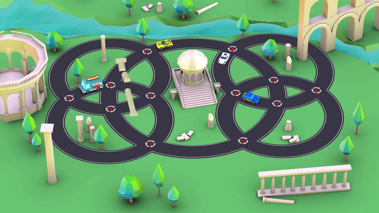 Car Puzzle: Round Ways ستيم كود رقمي