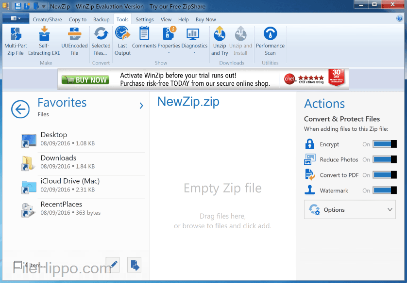 Screen Shot image 0 WinZip 19 Standard Version (مدى الحياة / 1 جهاز)