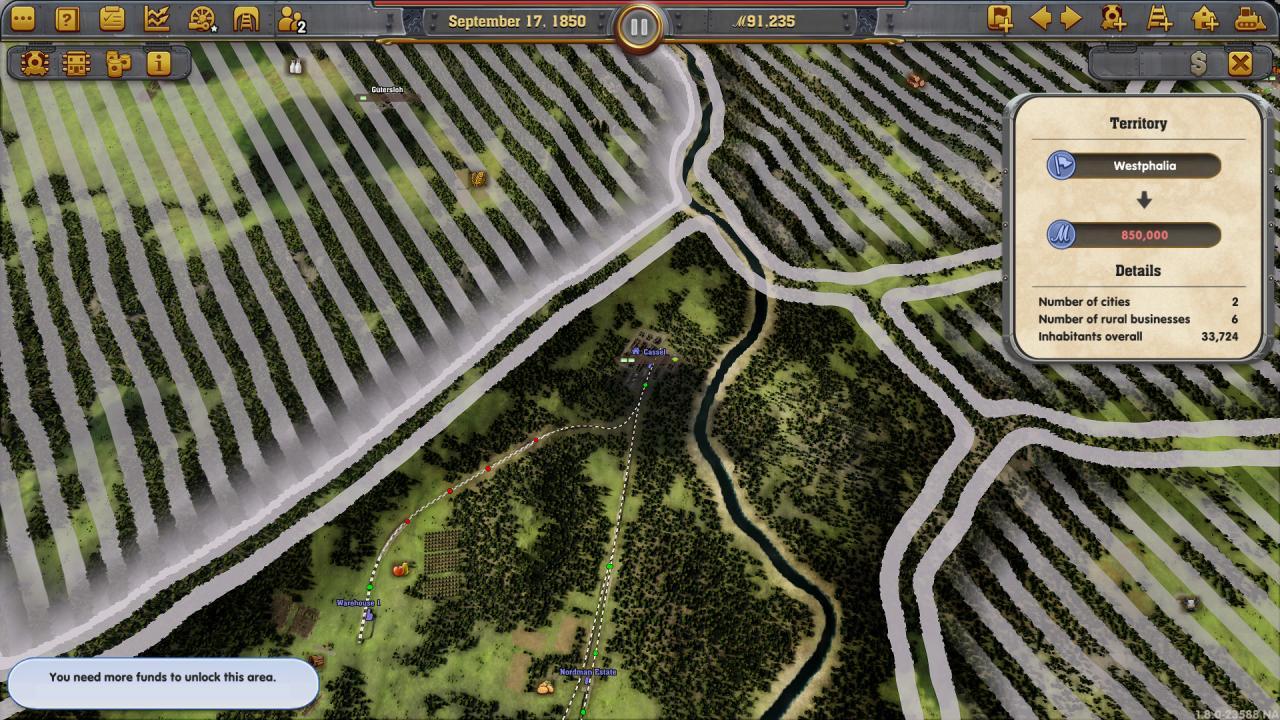 Screen Shot image 2 Railway Empire - Germany DLC ستيم كود رقمي