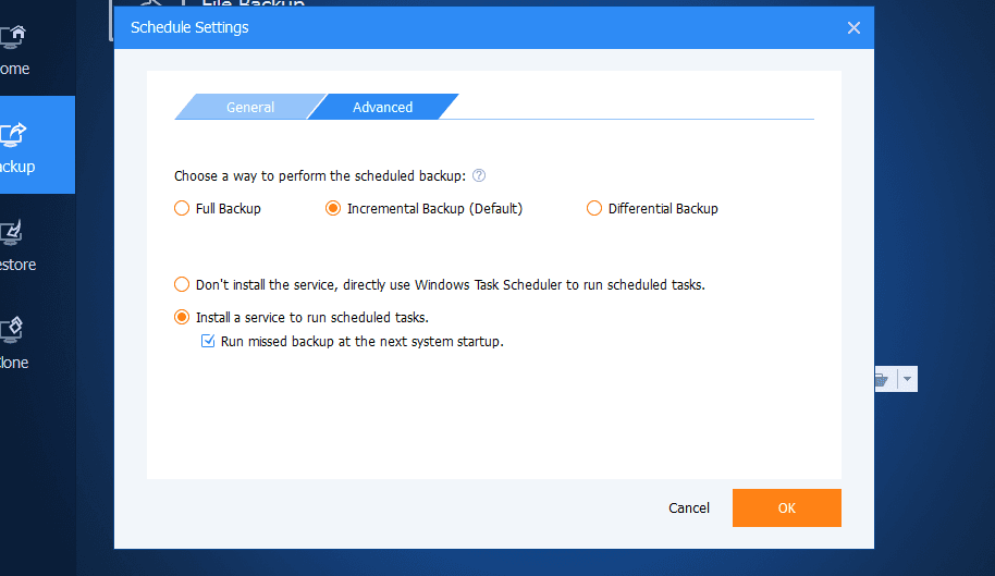 Screen Shot image 3 AOMEI Backupper Professional اصدار كود رقمي (1Year / 2 بي سي)