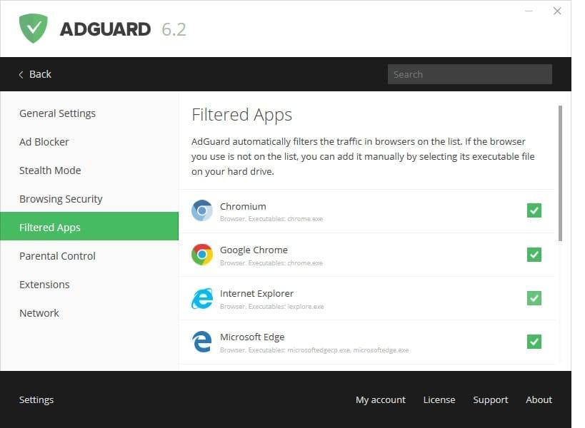 Screen Shot image 0 AdGuard بريميوم Personal مفتاح (1 سنه / 1 جهاز)