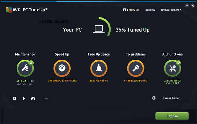 Screen Shot image 1 AVG بي سي TuneUp 2020 مفتاح (1 سنه / 3 اجهزة كمبيوتر مكتبي)