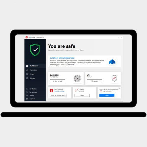 Screen Shot image 0 Bitdefender Family Pack 2023 مفتاح (2 سنوات / 15 اجهزة)