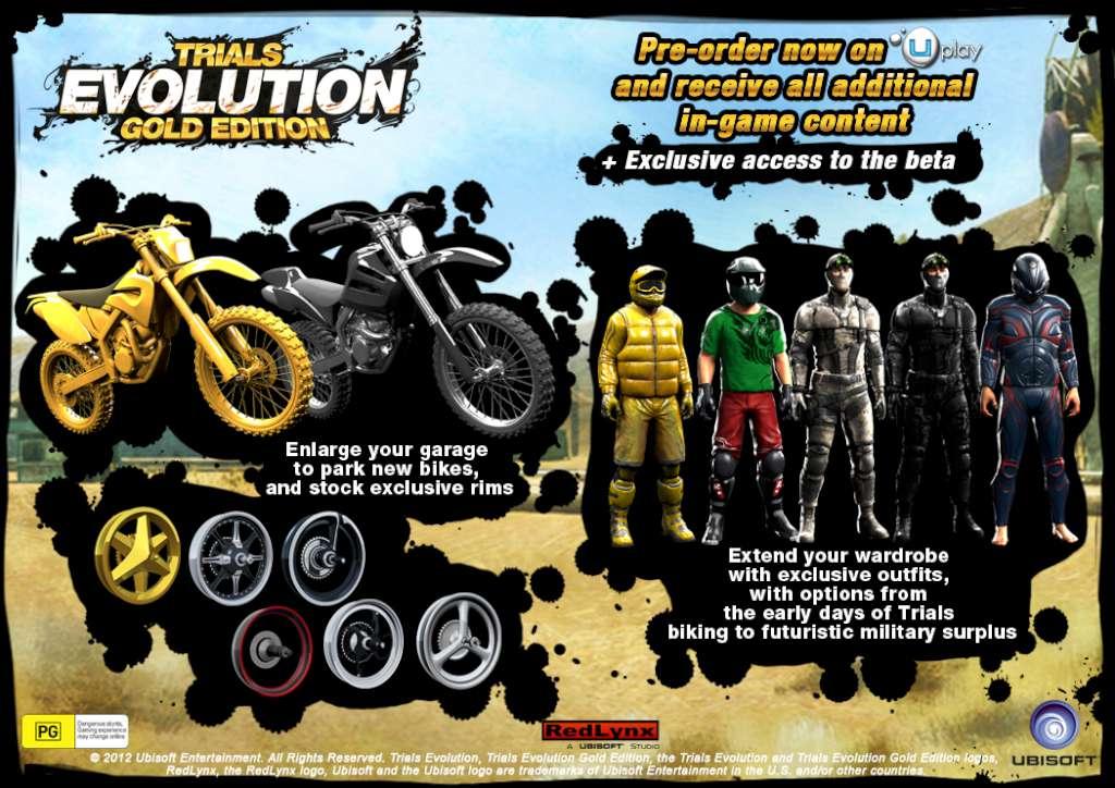 Screen Shot image 1 Trials Evolution: اصدار النسخة الذهبية Royal Pack طلب مسبق DLC يوبيسوفت كونكت كود رقمي