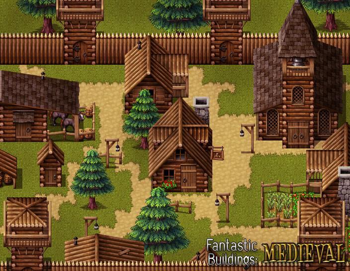Screen Shot image 0 RPG Maker MV - Fantastic Buildings: Medieval DLC اوروبي ستيم كود رقمي