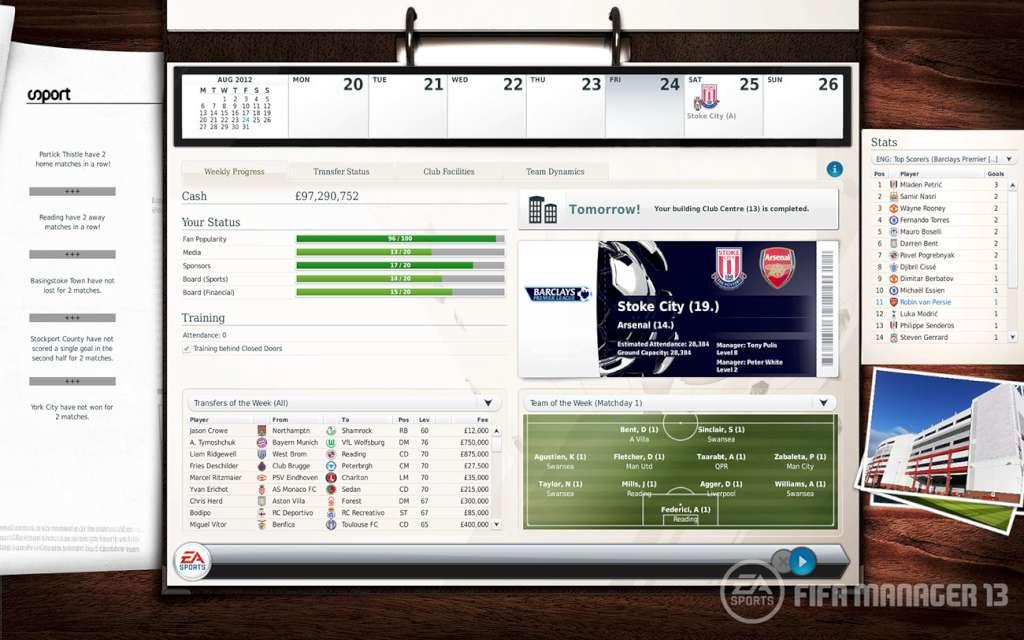 Screen Shot image 1 FIFA Manager 13 اوروبي EA App كود رقمي