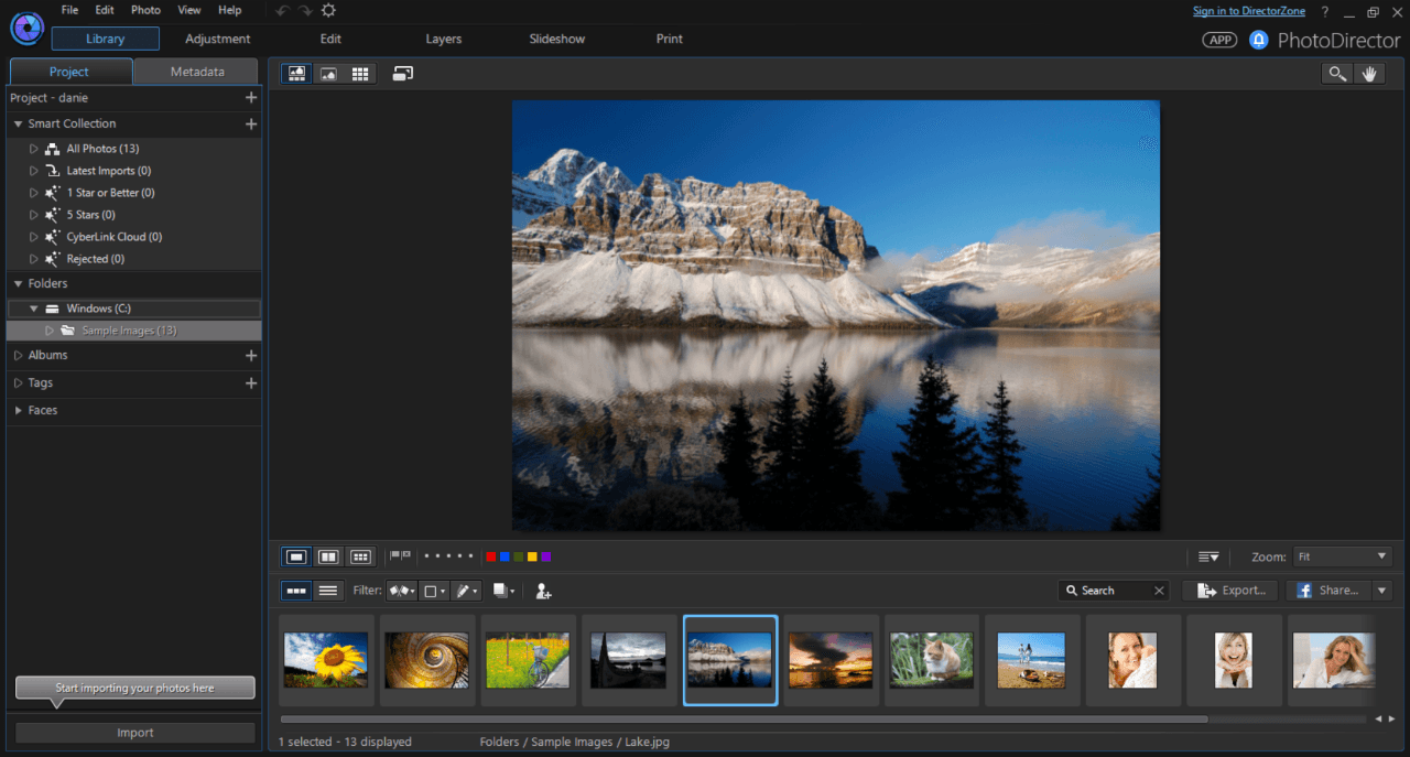 Screen Shot image 1 CyberLink PhotoDirector 9 Ultra مفتاح