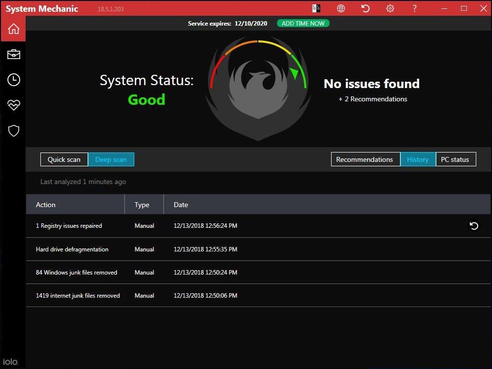 Screen Shot image 2 Iolo System Mechanic 2023 مفتاح (1 سنه / 5 اجهزة كمبيوتر مكتبي)