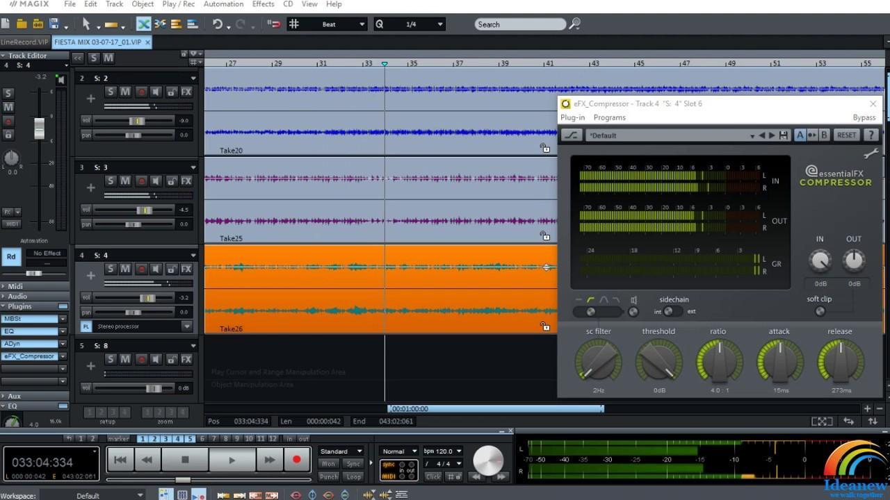 Screen Shot image 6 MAGIX Samplitude Music Studio 2017 كود رقمي