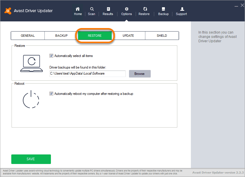 Screen Shot image 3 AVAST Driver Updater مفتاح (1 سنه / 1 بي سي)