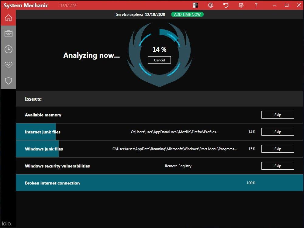 Screen Shot image 6 Iolo System Mechanic مفتاح (1 سنه / 10 اجهزة كمبيوتر مكتبي)