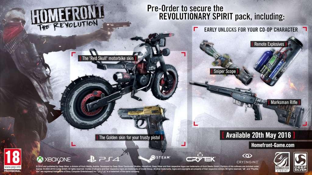 Screen Shot image 0 Homefront: The Revolution + Revolutionary Spirit Pack اوروبي ستيم كود رقمي