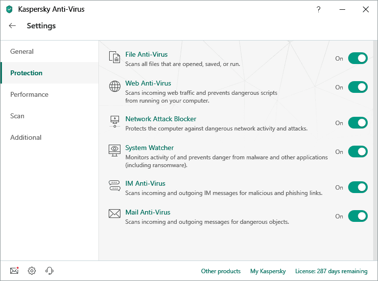 Screen Shot image 2 Kaspersky Anti Virus 2021 مفتاح (1 سنه / 1 جهاز)