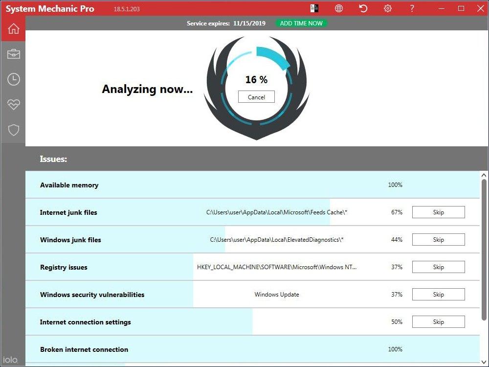 Screen Shot image 2 Iolo System Mechanic Pro مفتاح (1 سنه / 1 بي سي)
