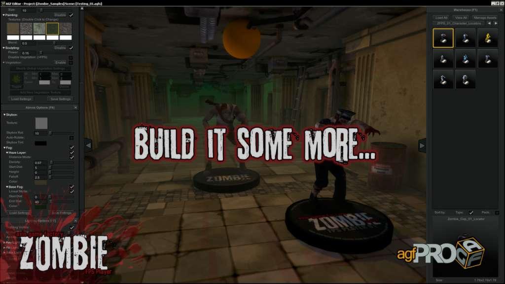 Screen Shot image 2 Axis Game Factory'S AGFPRO Zombie FPS Player DLC بي سي ستيم كود رقمي