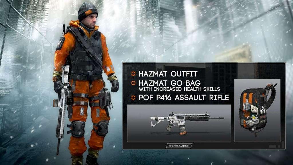 Screen Shot image 4 Tom Clancy'S The Division - Hazmat Gear Set اوروبي اكسبوكس 1 كود رقمي