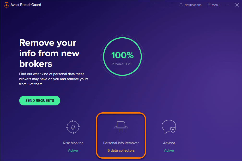 Screen Shot image 1 Avast BreachGuard مفتاح (1 سنه / 1 بي سي)