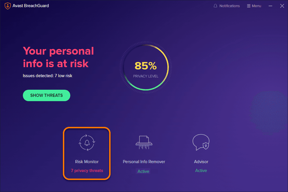 Screen Shot image 2 Avast BreachGuard مفتاح (1 سنه / 1 بي سي)