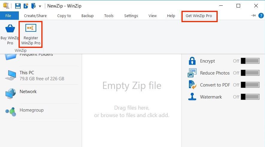 Screen Shot image 0 WinZip 21 Standard Version مفتاح (مدى الحياة / 1 جهاز)