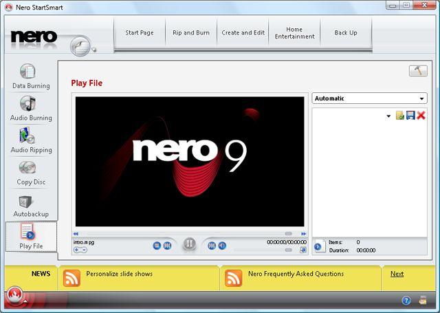 Screen Shot image 0 Nero 9 مفتاح (مدى الحياة / 1 بي سي)