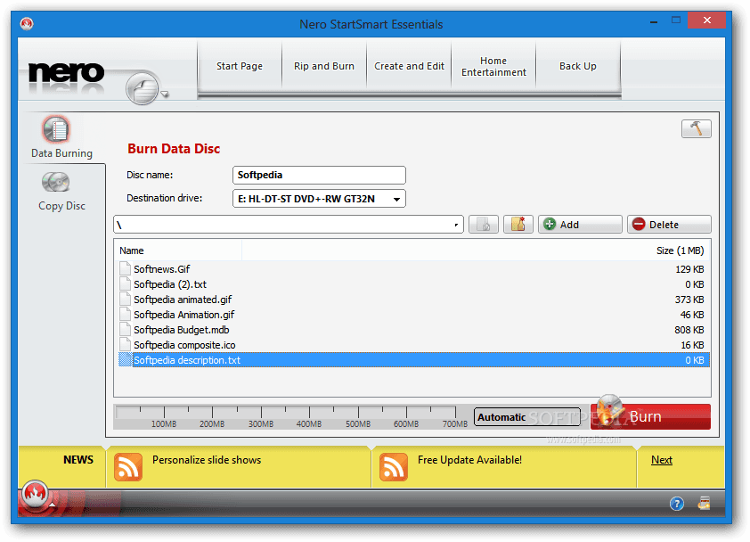Screen Shot image 2 Nero 9 مفتاح (مدى الحياة / 1 بي سي)