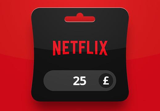 Netflix GBP 25 هدية بطاقة بريطاني