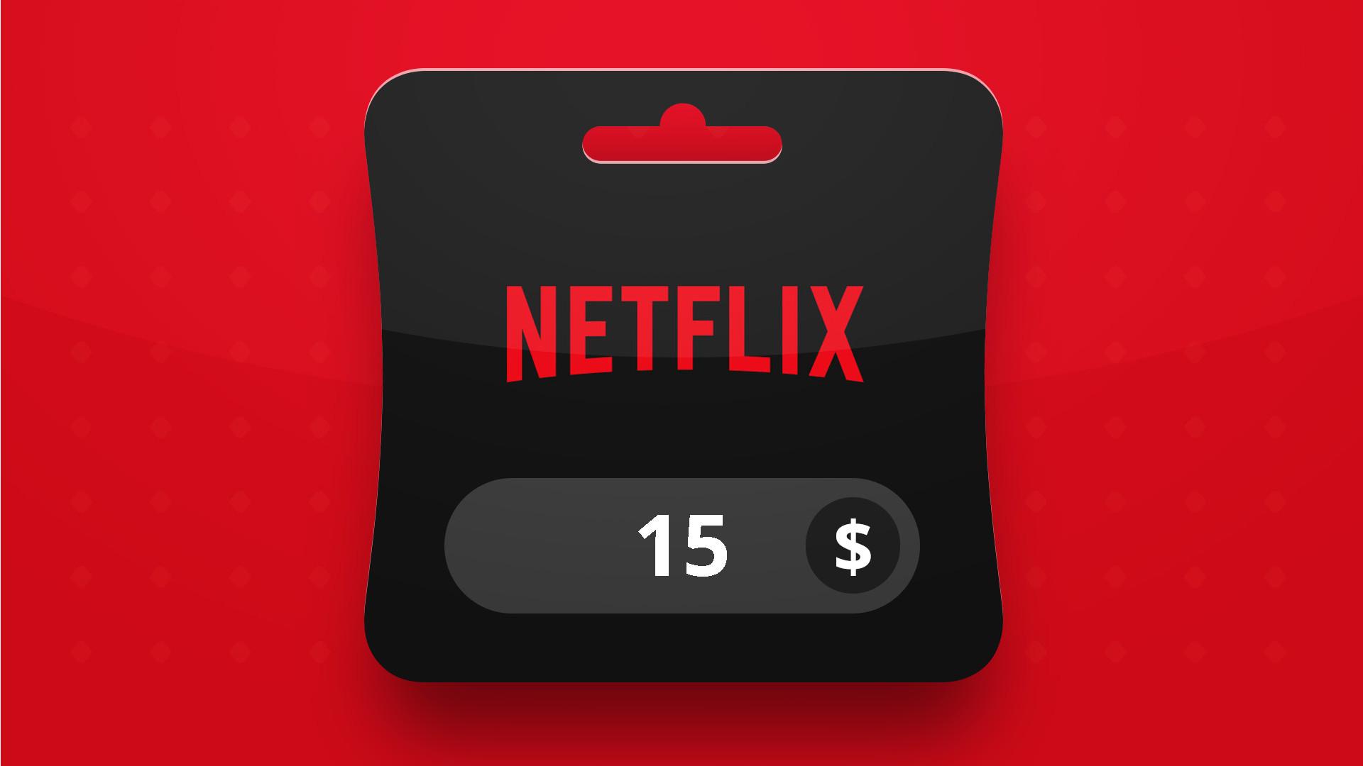 Netflix USD 15 هدية بطاقة امريكي