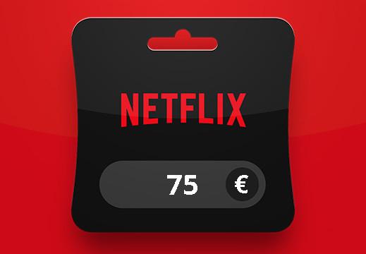 Netflix EUR 75 هدية بطاقة اوروبي