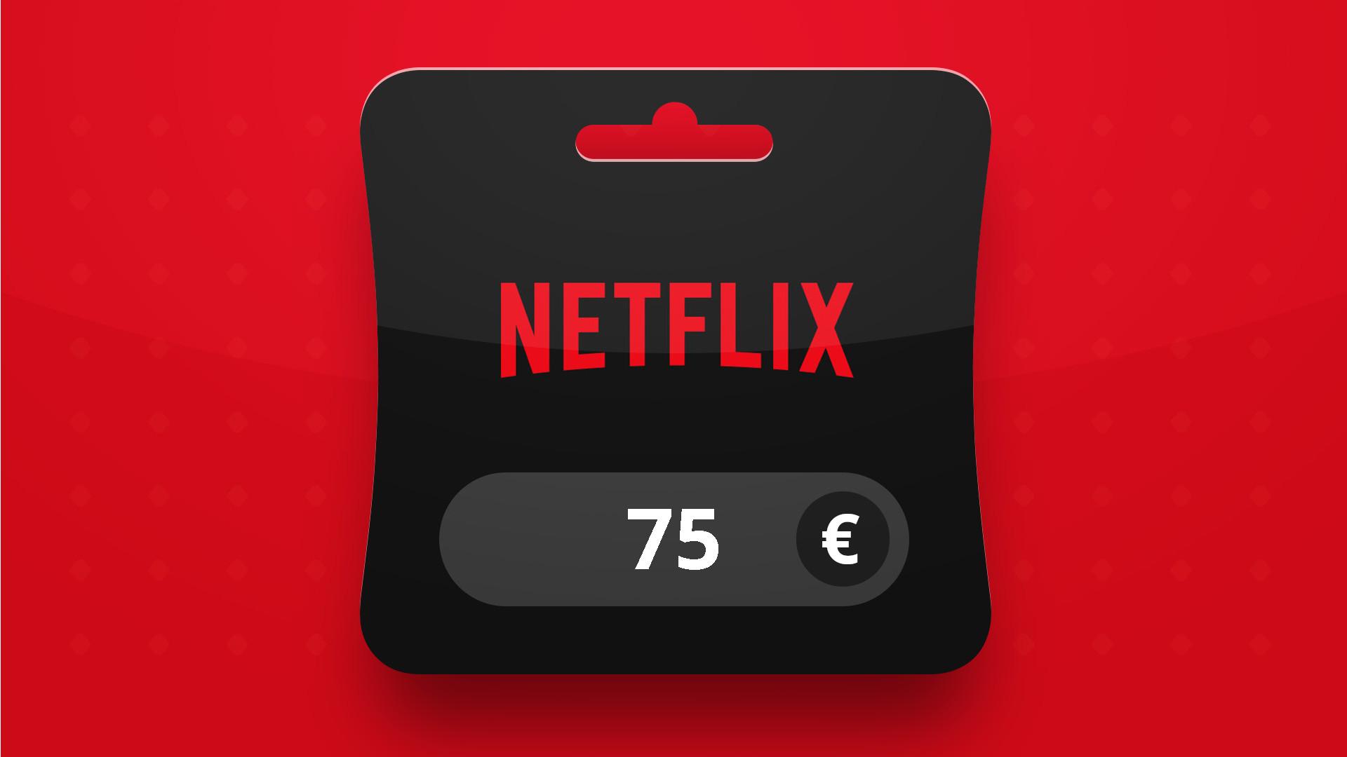 Netflix EUR 75 هدية بطاقة اوروبي
