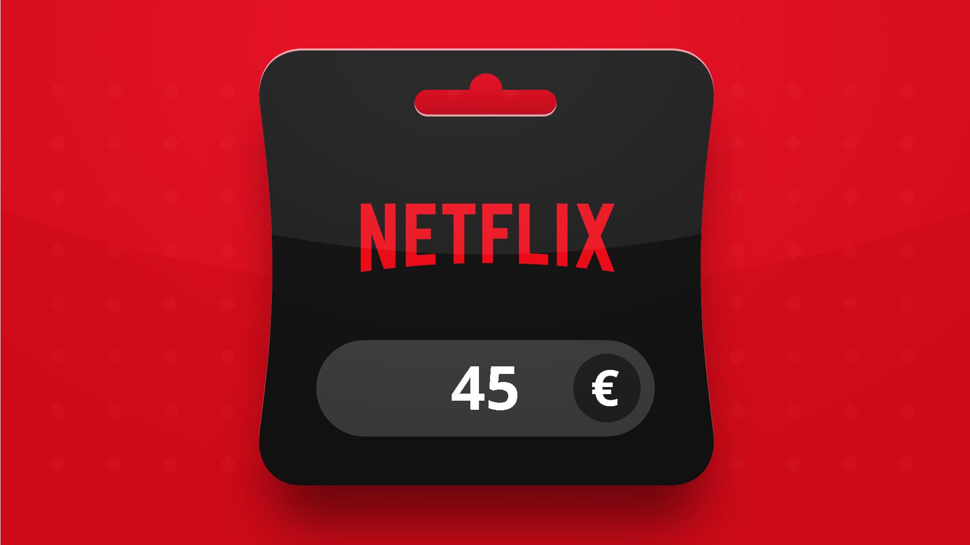 Netflix EUR 45 هدية بطاقة اوروبي