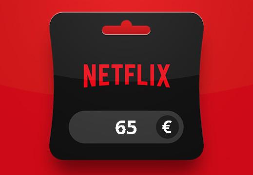 Netflix EUR 65 هدية بطاقة اوروبي