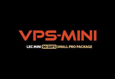 VPS - LXC Mini 90 ايام - Small Pro حزمة