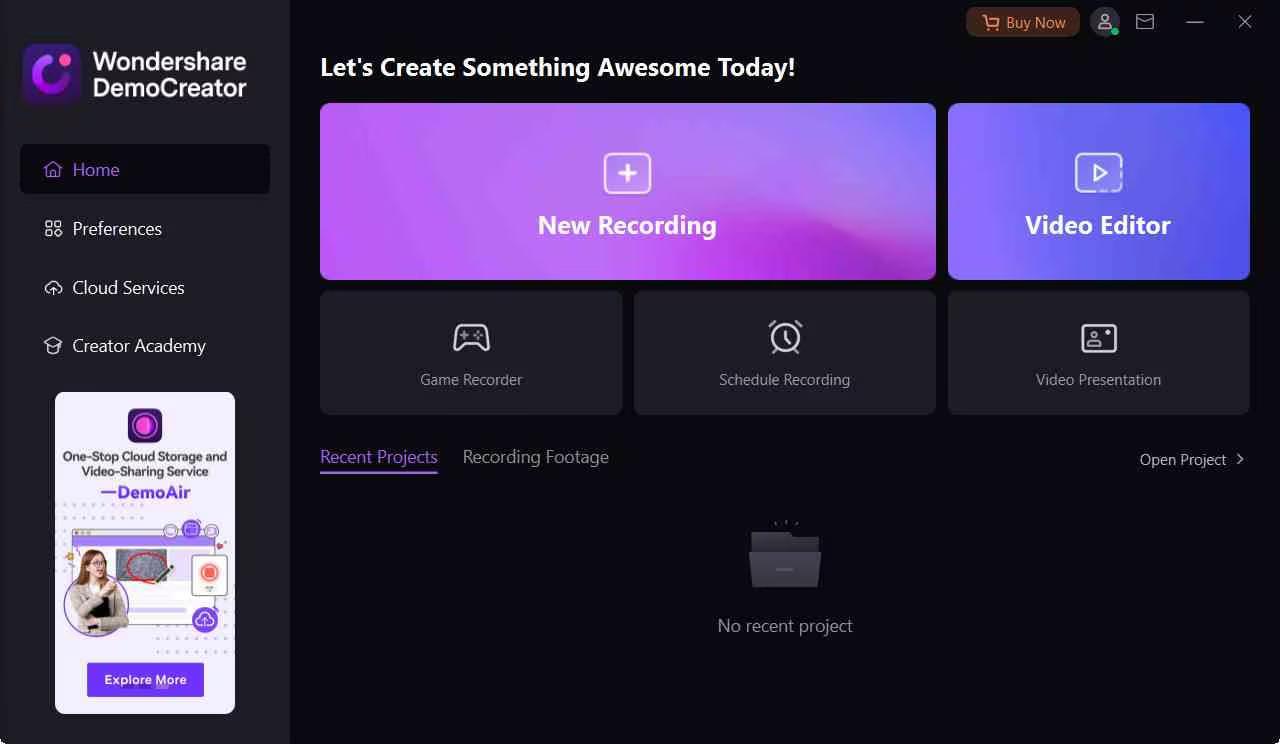 Screen Shot image 0 Wondershare DemoCreator Individual Cross-Platform Yearly Plan كود رقمي (1 سنه / 1 بي سي)