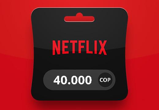 Netflix COP 40000 هدية بطاقة CO