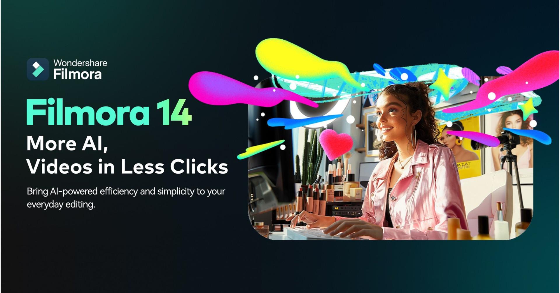 Screen Shot image 0 Wondershare Filmora 14 Advanced - AI 5000 Credits Pack كود رقمي