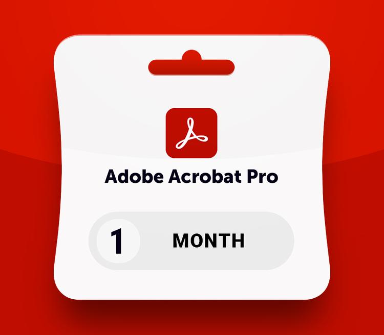 Adobe Acrobat Pro - 1 شهر اشتراك مفتاح