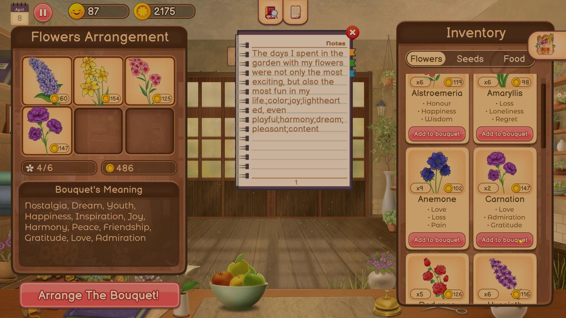 Screen Shot image 2 Hanako'S Flower Shop بي سي ستيم كود رقمي