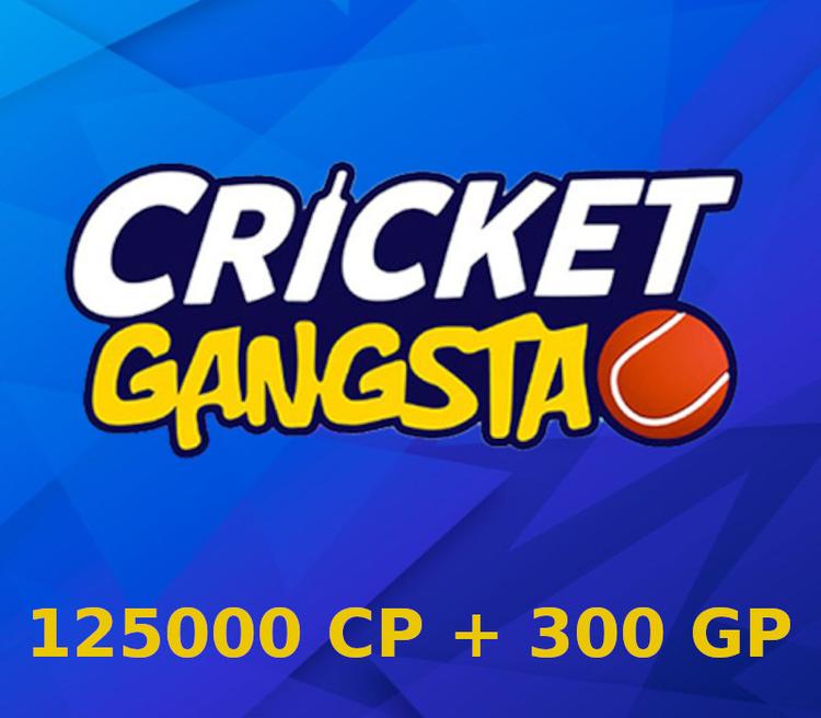 Cricket Gangsta Coin Pack 125000 + 300 Gem Pack IN