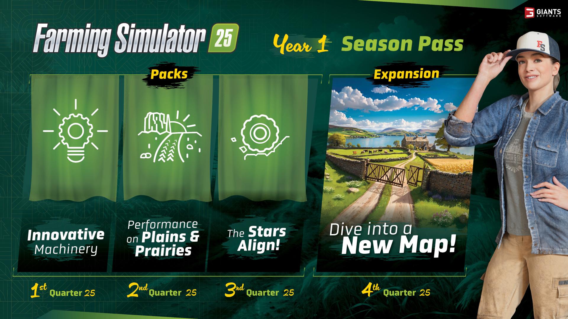 Farming Simulator 25 - Year 1 Season Pass DLC اوروبي بي سي ستيم كود رقمي