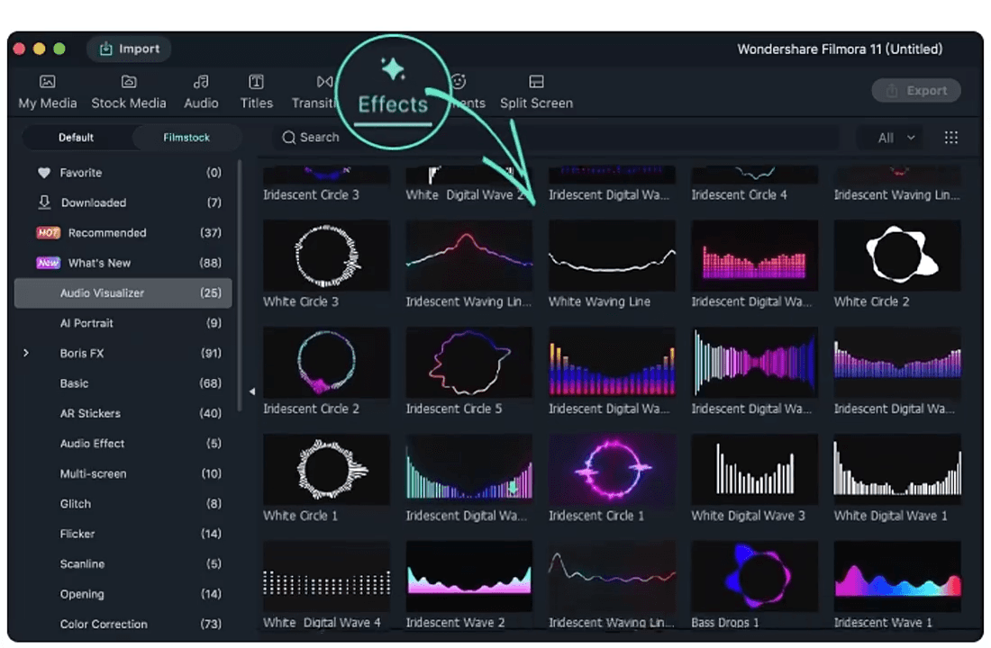 Screen Shot image 3 Wondershare Filmora 14 Video Editor كود رقمي (مدى الحياة / 1 بي سي)