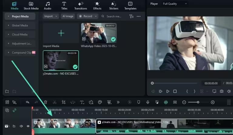 Screen Shot image 4 Wondershare Filmora 14 Video Editor كود رقمي (مدى الحياة / 1 بي سي)