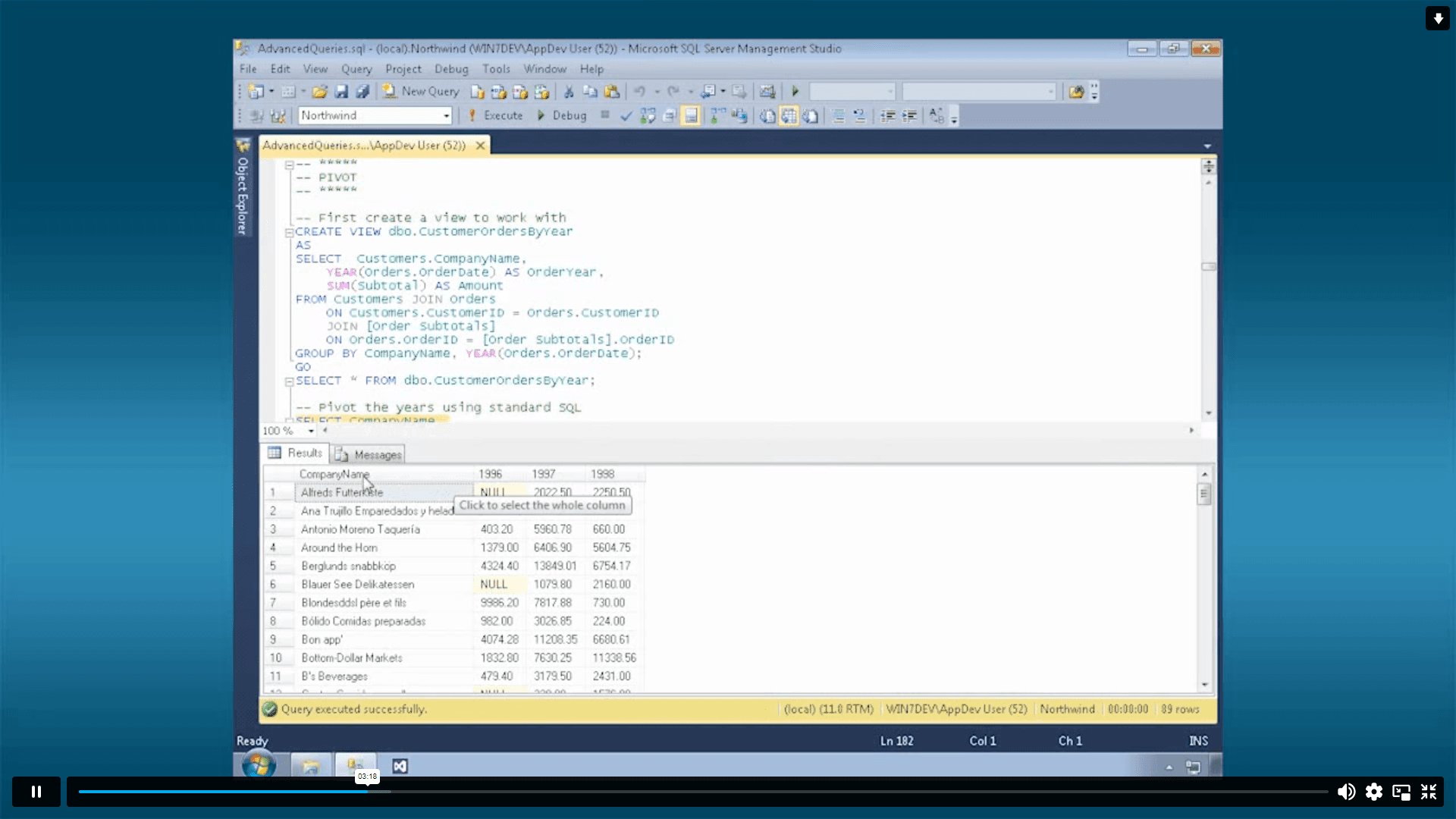 Screen Shot image 1 SQL Mastery For Data Analytics & Reporting John Academy كود