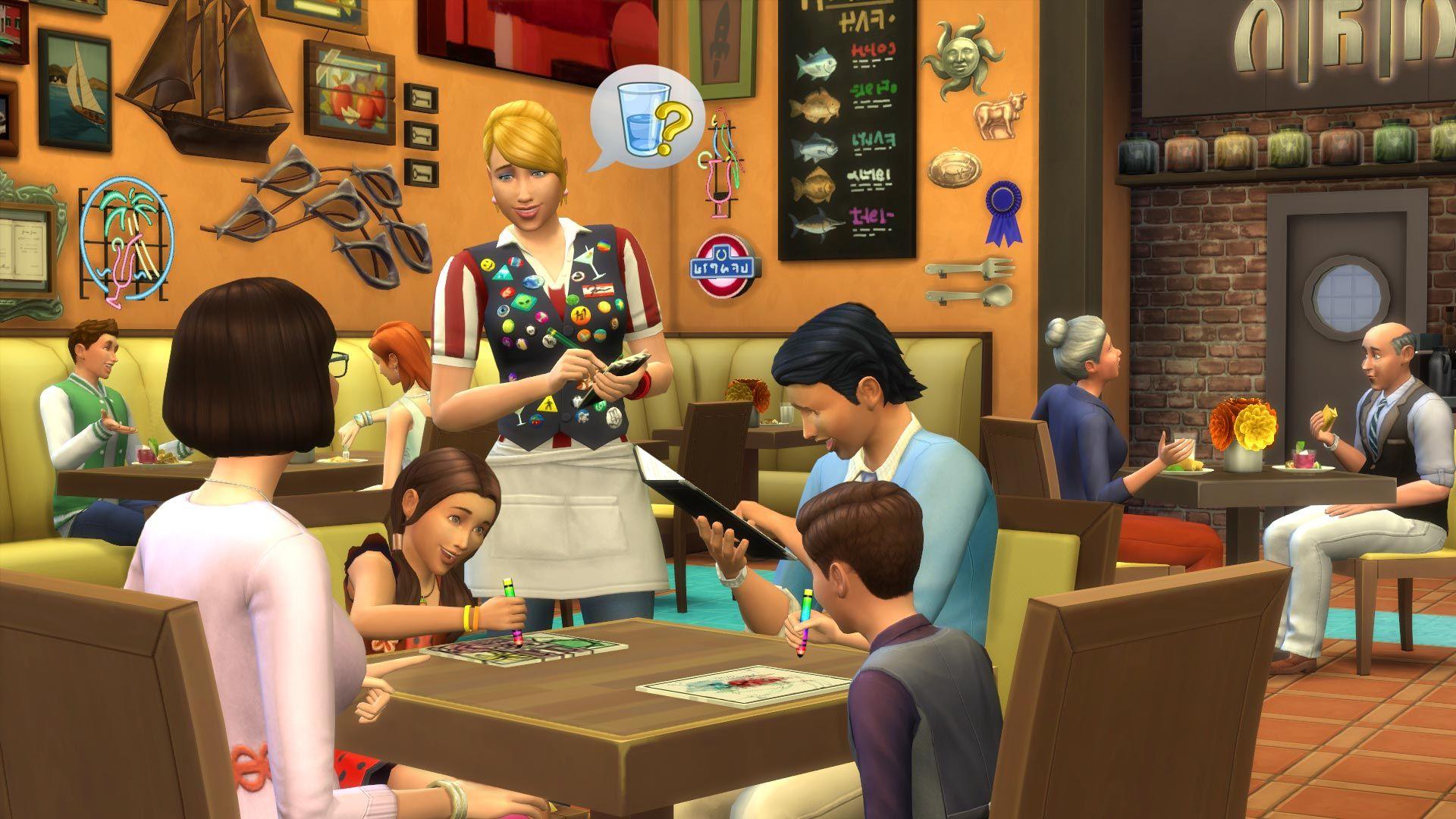 Screen Shot image 2 The Sims 4 - City Living + Dine Out + Bowling Night Stuff DLC حزمة بي سي EA App كود رقمي