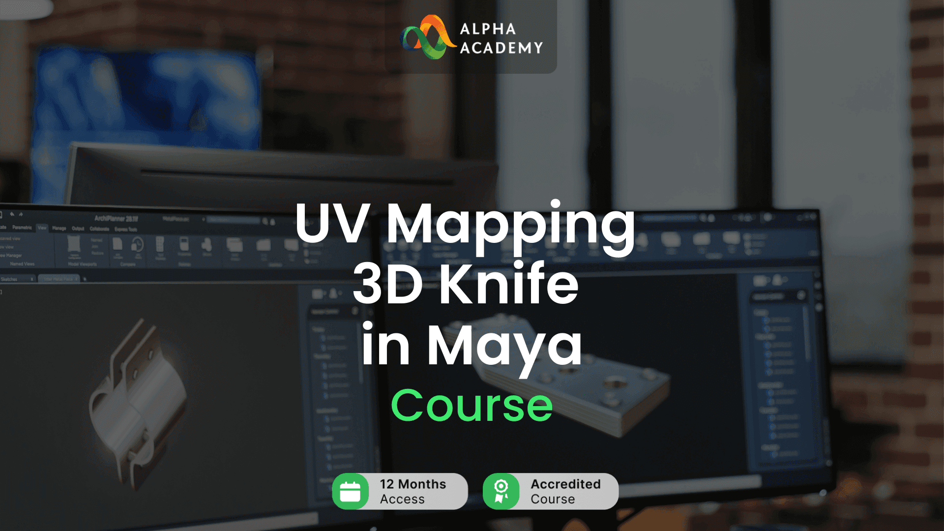 Screen Shot image 0 UV Mapping 3D Knife In Maya Alpha Academy كود