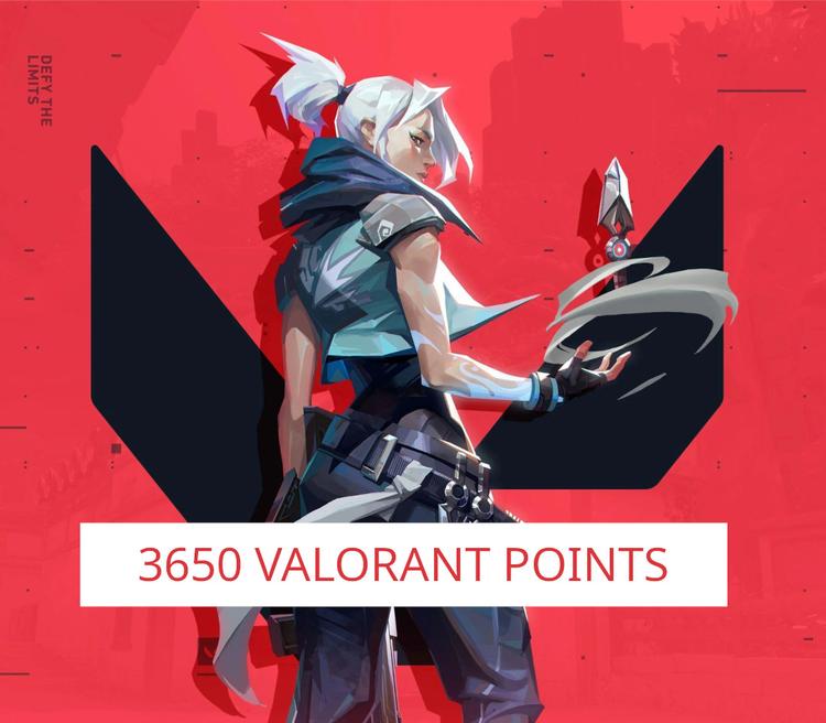 VALORANT - 3650 Valorant Points Gift Card US