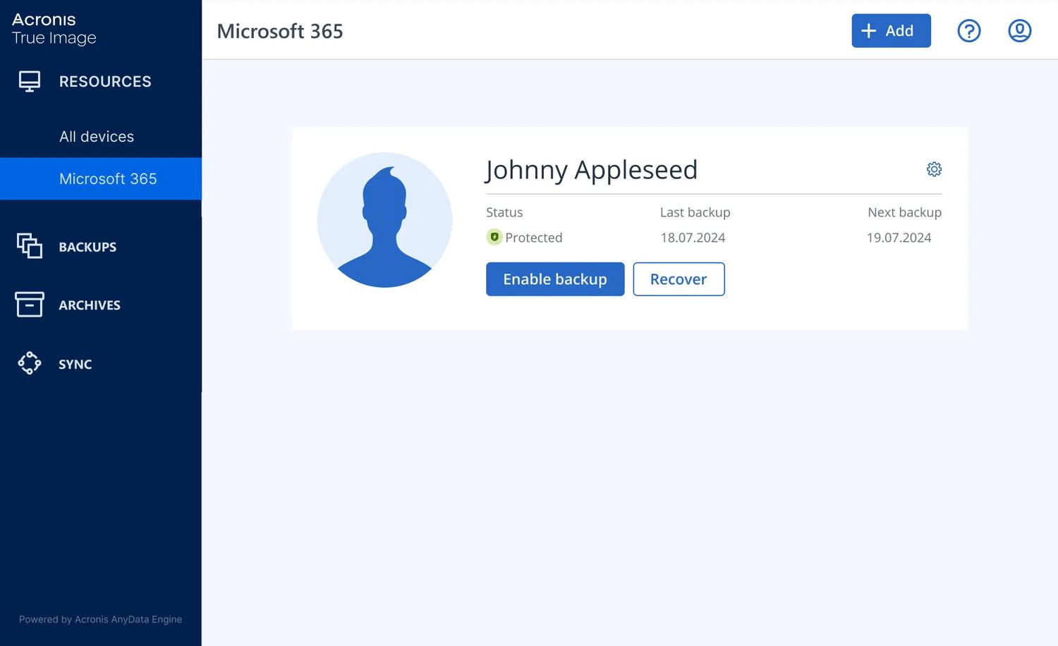 Screen Shot image 0 Acronis True Image 2025 مفتاح (1 سنه / 1 جهاز)