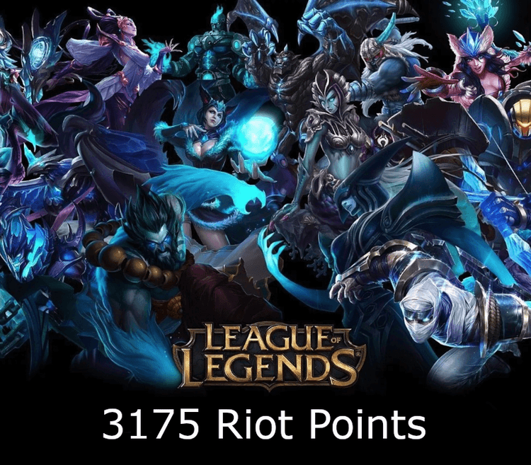 League Of Legends 3175 RP Prepaid بطاقة NZ