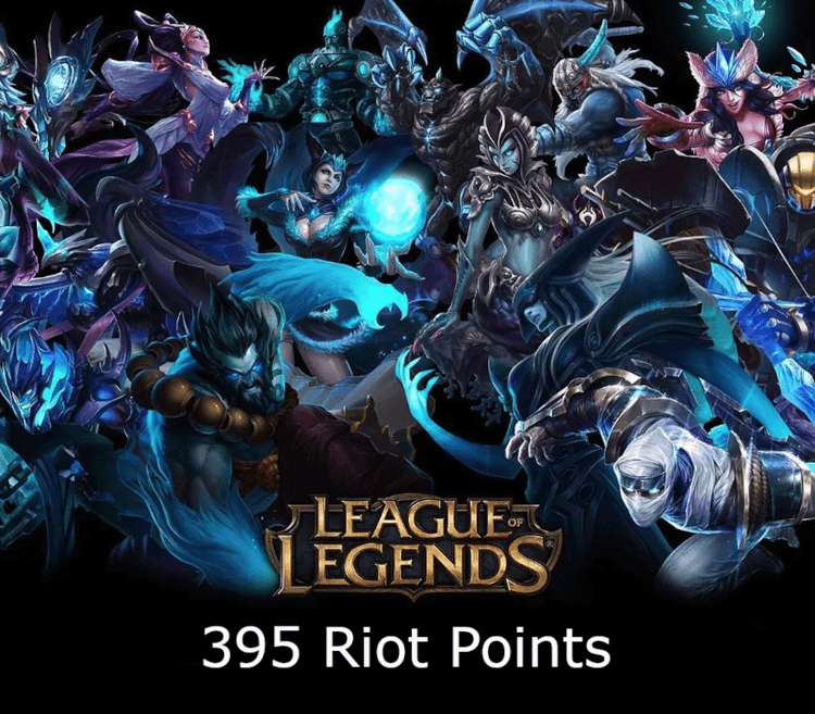 League Of Legends 395 RP Prepaid بطاقة NZ