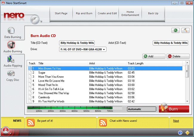 Screen Shot image 0 Nero 8 Ultra اصدار مفتاح (مدى الحياة / 2 اجهزة كمبيوتر مكتبي)
