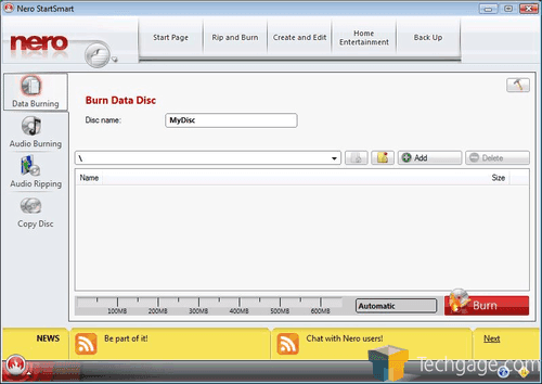 Screen Shot image 2 Nero 8 Ultra اصدار مفتاح (مدى الحياة / 2 اجهزة كمبيوتر مكتبي)